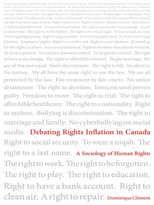 cover image of Debating Rights Inflation in Canada